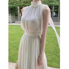 The new 2022 French chic chiffon dress