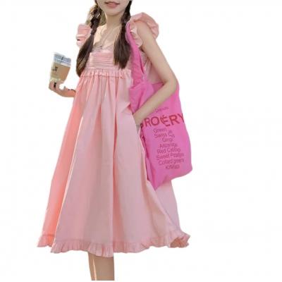 Sweet pink halter dress women'...